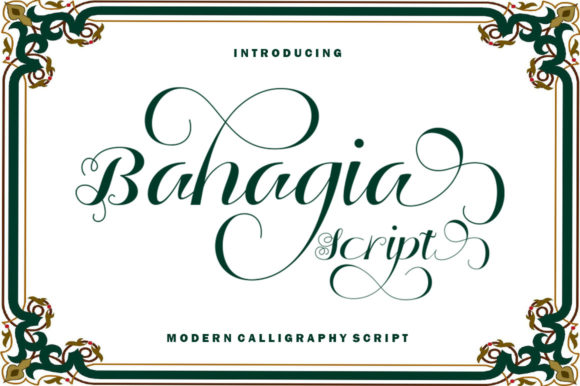 Bahagia Script: A Font for Business Brilliance
