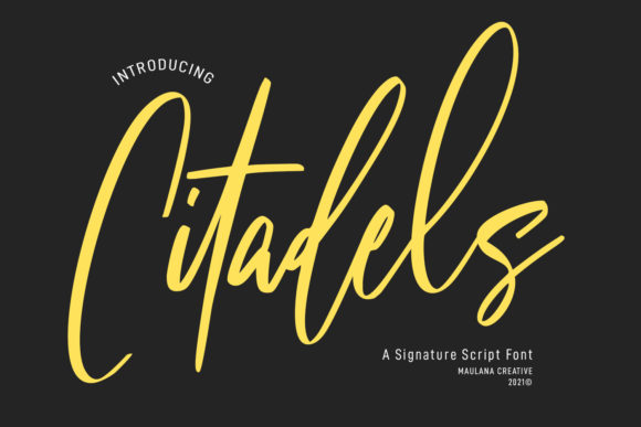 Citadels Signature Script: A Font for Creative Web Projects