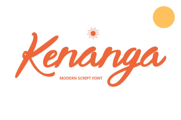Kenanga: A Modern Script Font