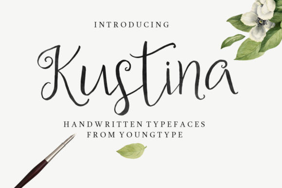 Kustina Script: A Creative Font for Digital Marketing