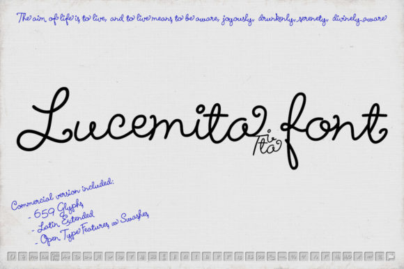 Lucemita Script: A Handwritten Font for Web Design