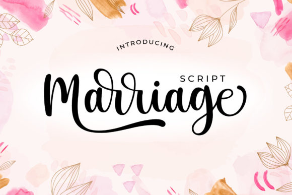 Marriage Script Font for Business