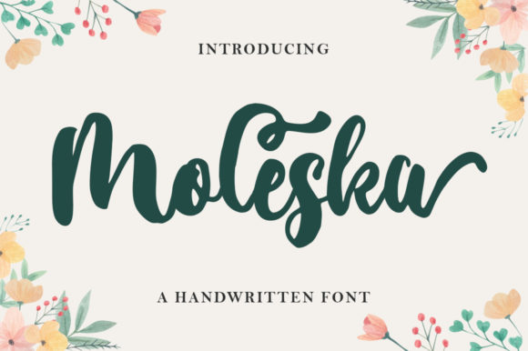Moleska: A Handwritten Font for Elegant Design