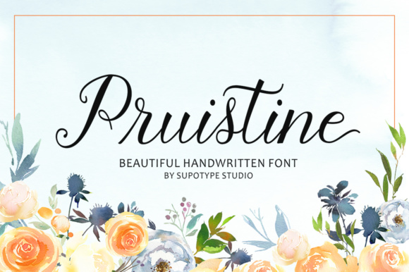 Pruistine Script: A Stylish Font for Creative Campaigns