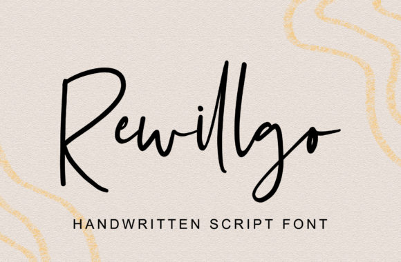Rewillgo Script: A Handwritten Typeface for Creative Projects