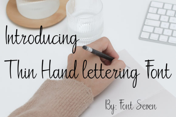 Thin Hand-lettering Script for Clear Campaigns